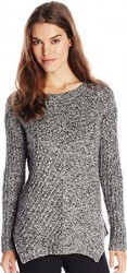 1 Winter Sweater Paris Kensie Women's Fuzzy Mixed-Media