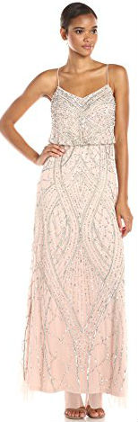 13 Summer dress Paris Adrianna Papell Women's Sleeveless Beaded Blouson Gown
