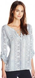 14 NYDJ Women's Isabelle Paisley Print Blouse