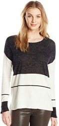 2 Spring Cardigan Paris Vince Camuto Women's Long-Sleeve Engineered Wide Stripe Sweater